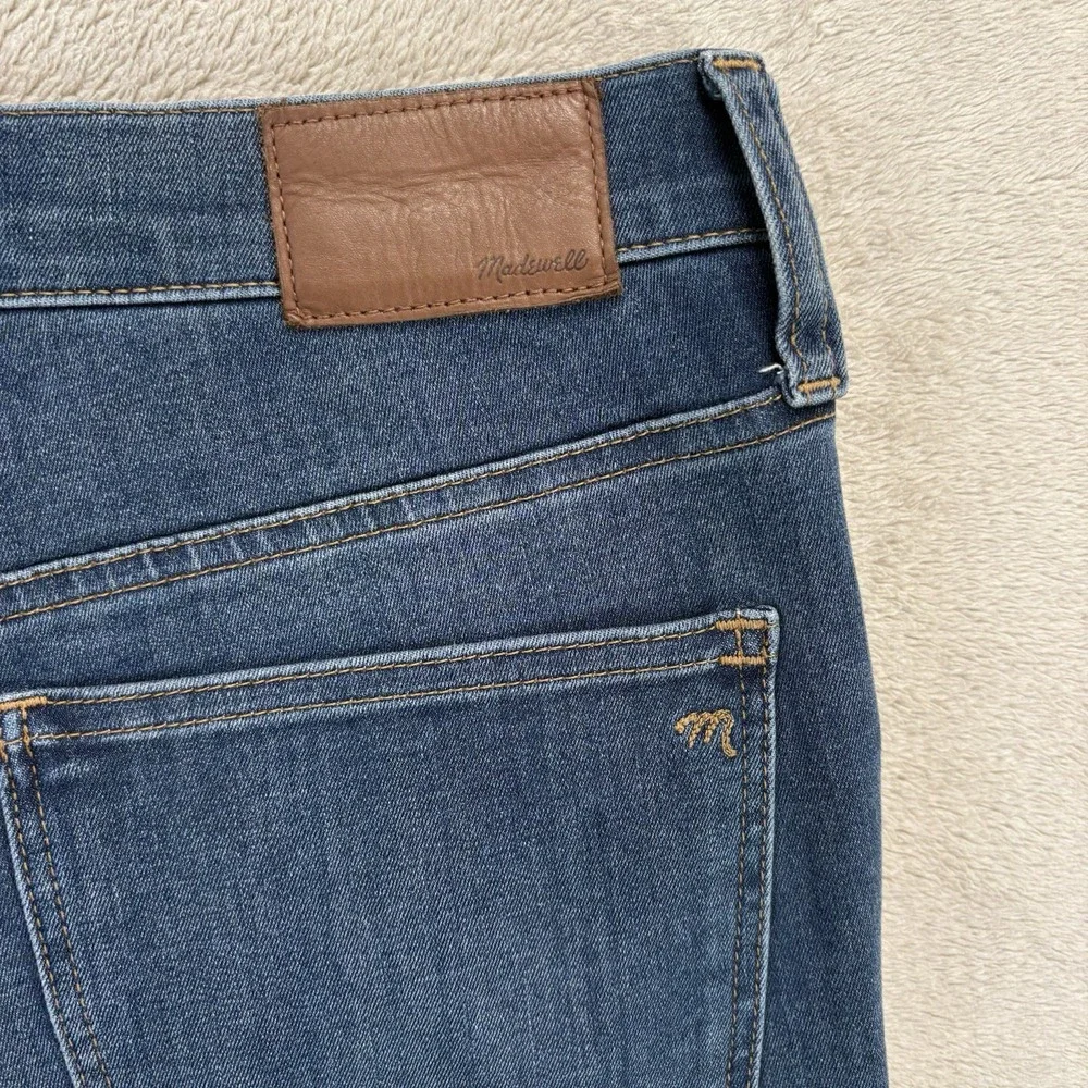 Madewell Jeans Women Sz 29 Petite Blue‎ Roadtripper Jeggings Zipper Accent Denim